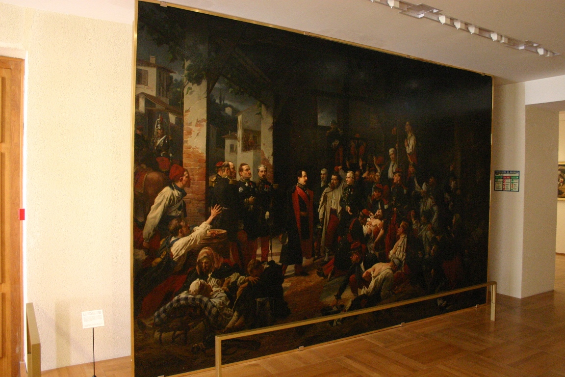 Napoleon III visitant les blessés de Montebello, Val-de-Grâce, Paris (82).JPG